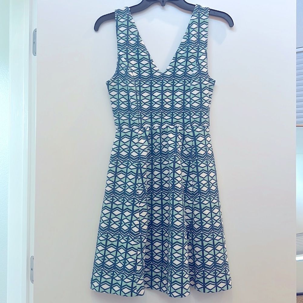 NWOT Anthropologie Maeve Cutout Geo Dress